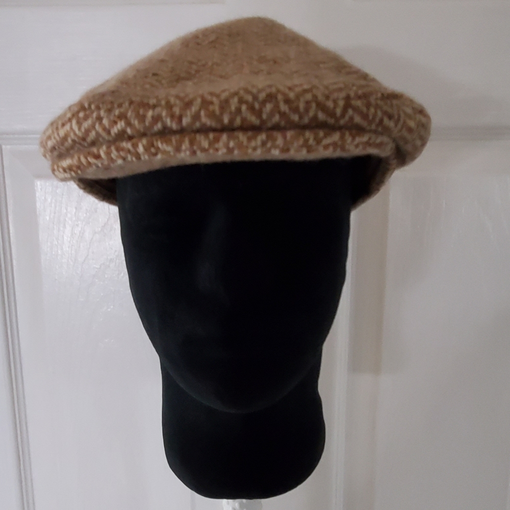 Mens wool Paperboy style cap